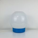 XL opaline ball lamp from the 60s, vintage