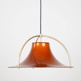 Danish vintage pendant lamp Single by Jo Hammerborg, Fog & morup, 1977