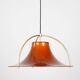 Danish vintage pendant lamp Single by Jo Hammerborg, Fog & morup, 1977