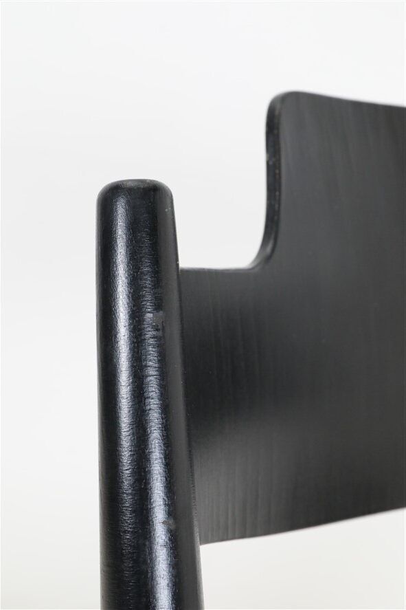 Black Mid Century “SE18” folding chair by Egon Eiermann for Wilde + Spieth