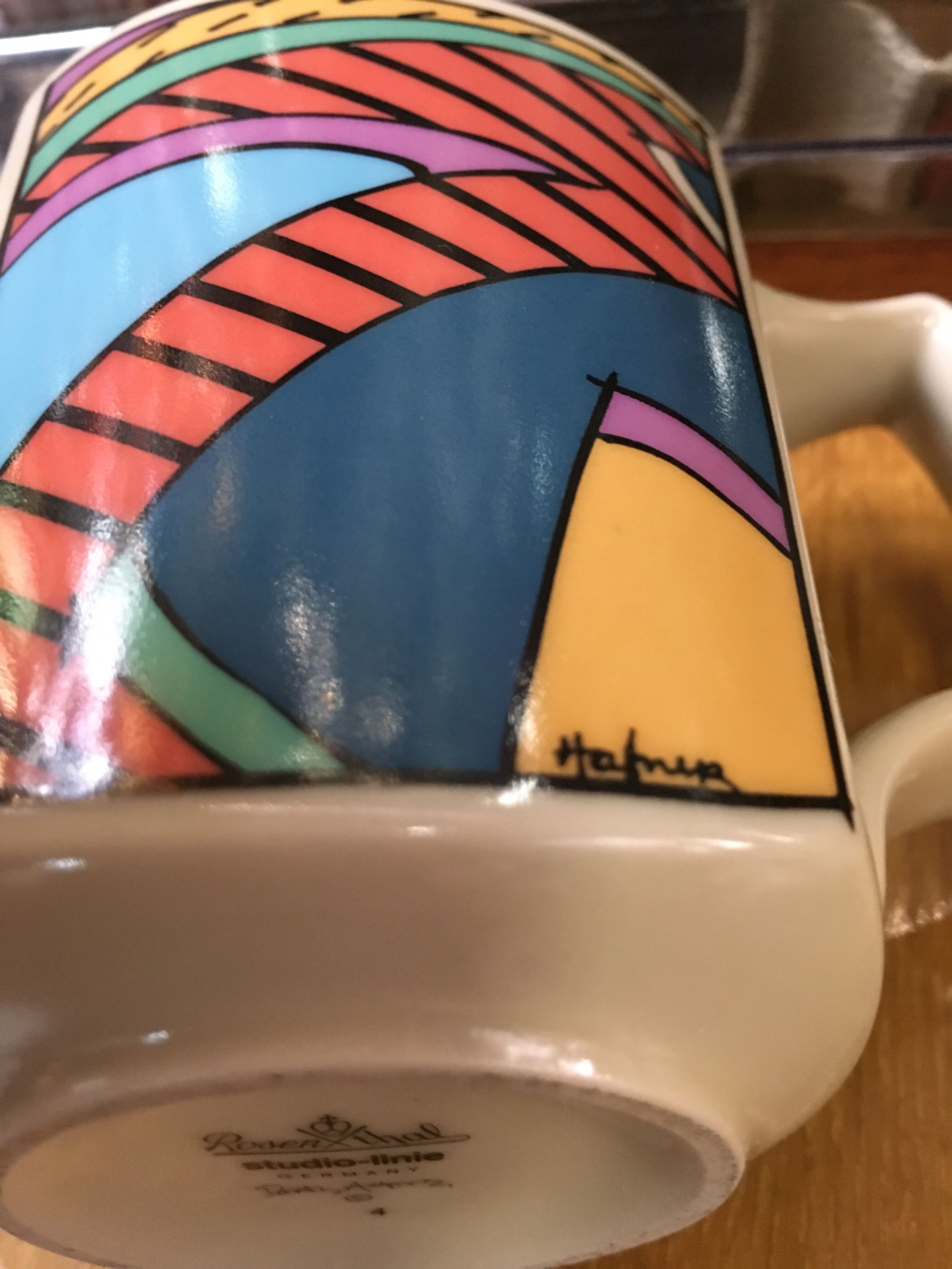 Mug design by Dorothy Hafner studio Line Rosenthal Germany 80s