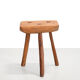 French brutalist tree trunk stools