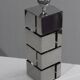 Curtis Jere vintage design lamp base "Building" chrome steel 1970s