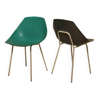 2 chaises vintage de Pierre Guariche pour Meurop