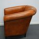 Vintage club chair in cognac-coloured leather Netherlands