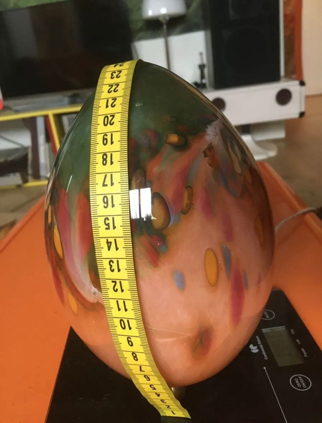 Egg Lamp Artisanal To Pose Blown Glass Glassware Art Silky Essonne