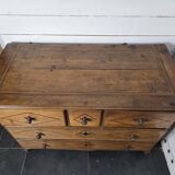 19th century solid oak chest of drawers