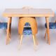 Mid-Century Czech Extendable Table in Beech and Ash attributed to Tatra Pravenec, 1950s