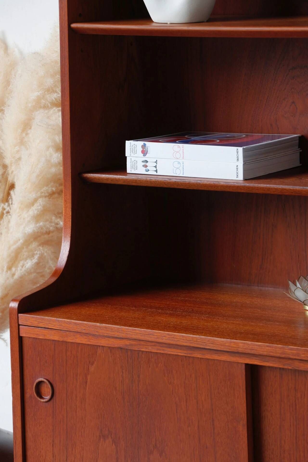 Bibliothèque scandinave vintage en teck – années 60
