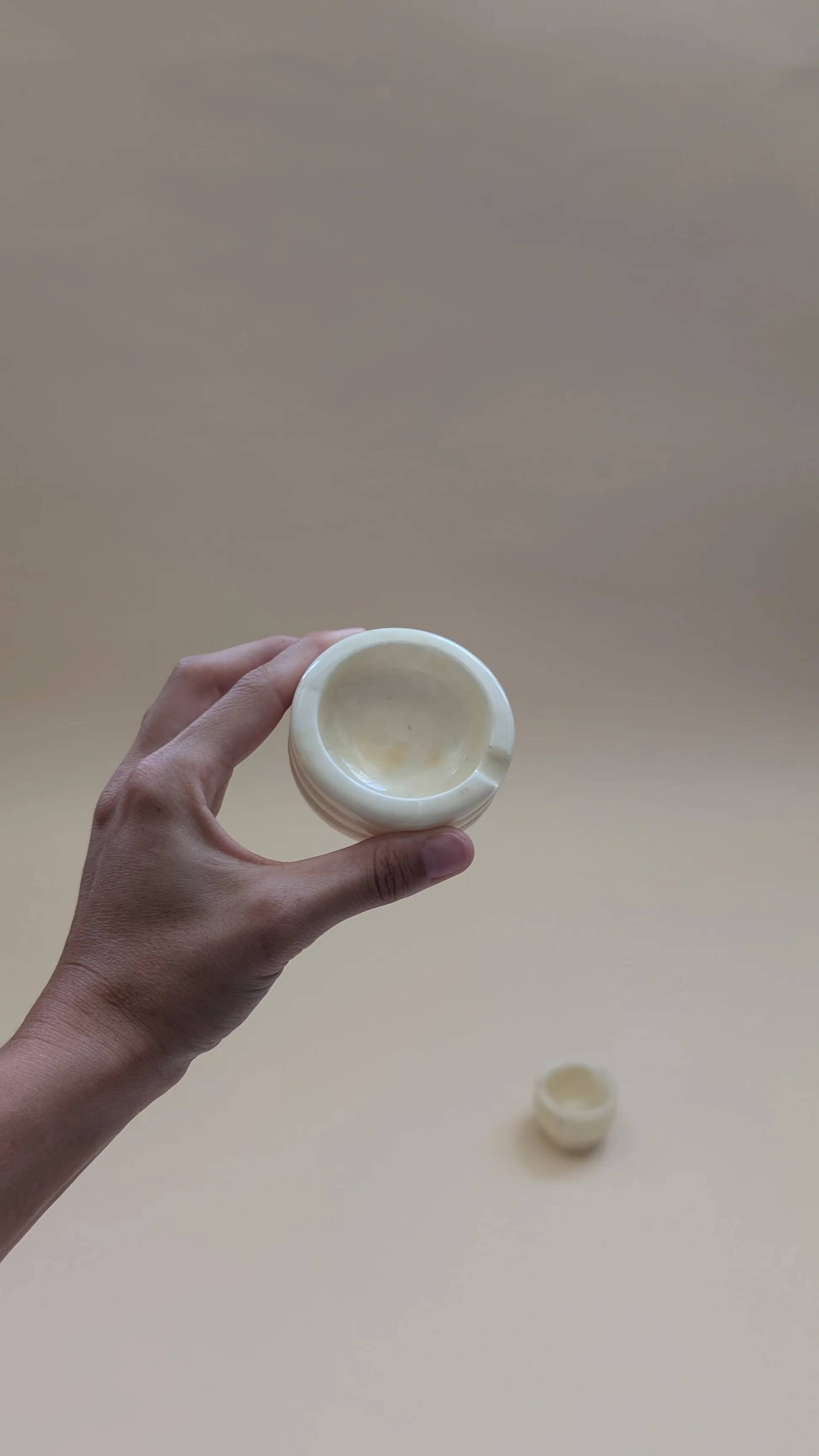 Stone ashtray and bowl