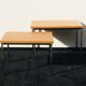 Pair coffee tables by Pierre Guariche for Meurop 60