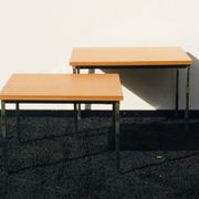 Pair coffee tables by Pierre Guariche for Meurop 60
