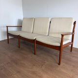 Scandinavian banquette in the style of Sven Ellekaer Eriksen from the 1960s.