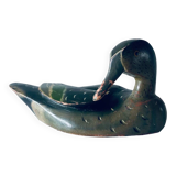 Large decorative wooden duck