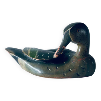 Large decorative wooden duck