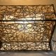 Vintage Wicker Table/ Floor Lamp