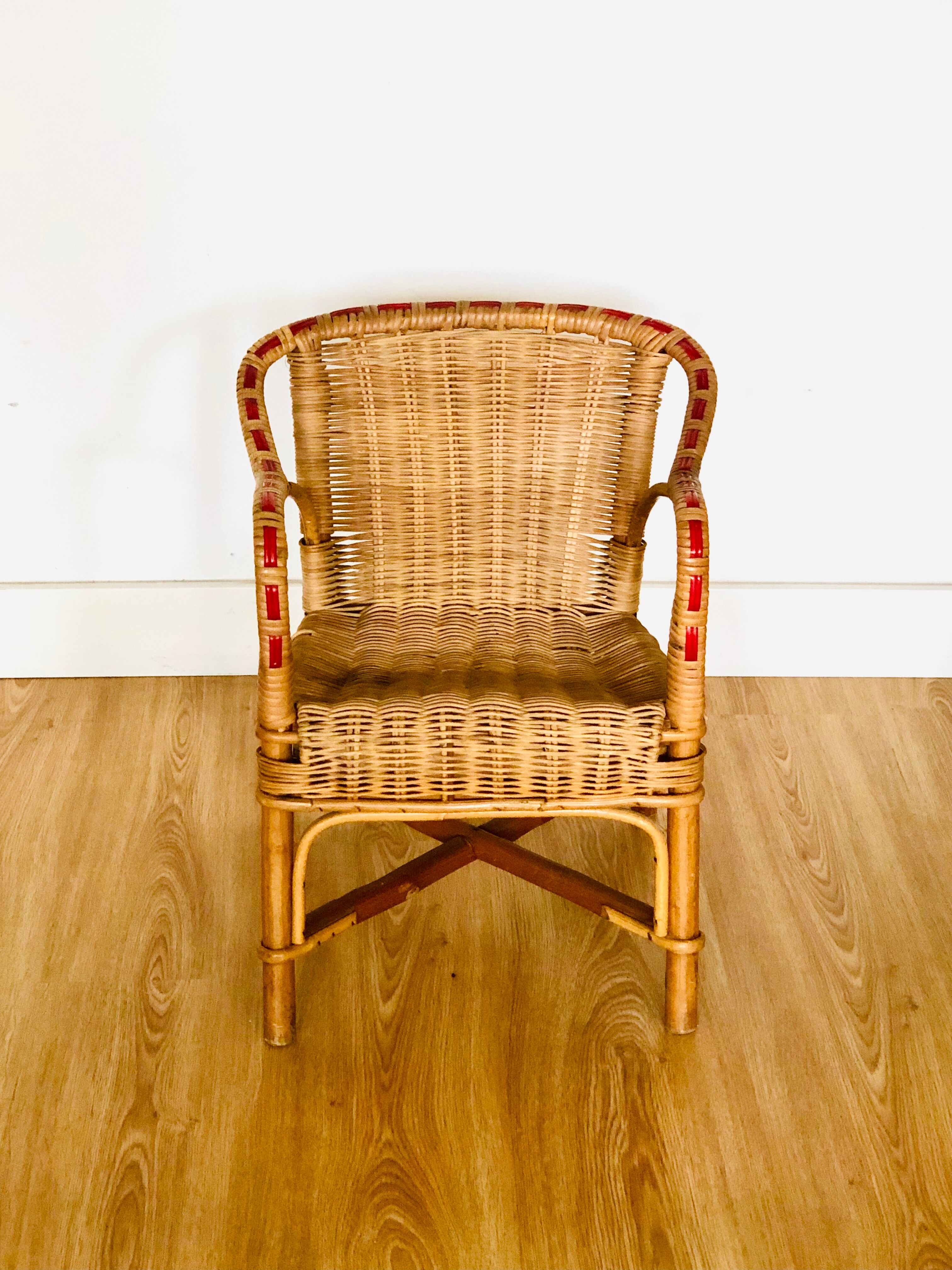Rattan and wicker children's chair