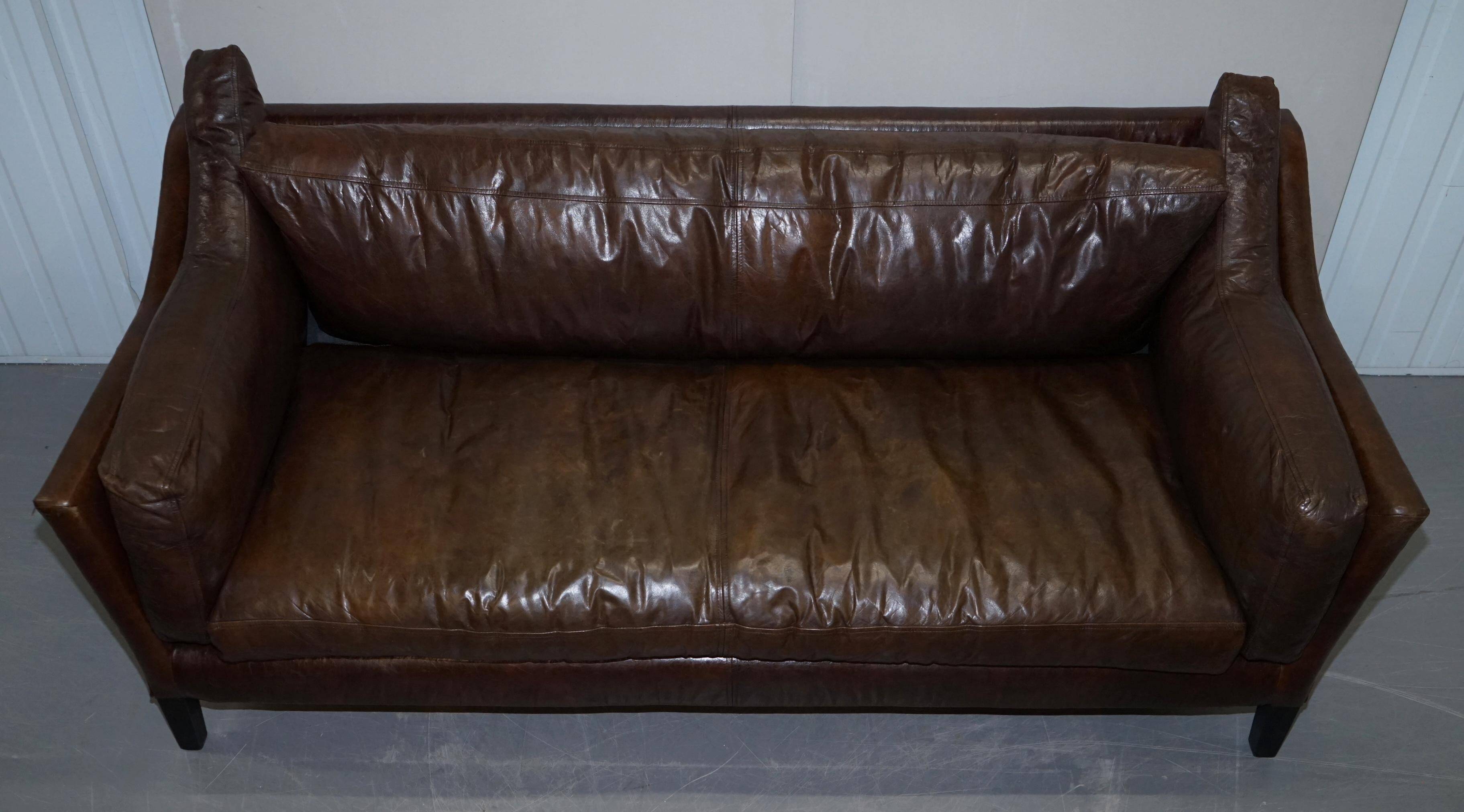 Contemporary leather sofa