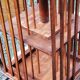 Art Deco style revolving bookcase in walnut and oak