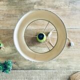 Vintage green glass lamp