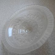 antique Art Deco Maynadier French glass chandelier basin