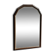 Small rounded mirror, wooden frame, gold frame H49.5