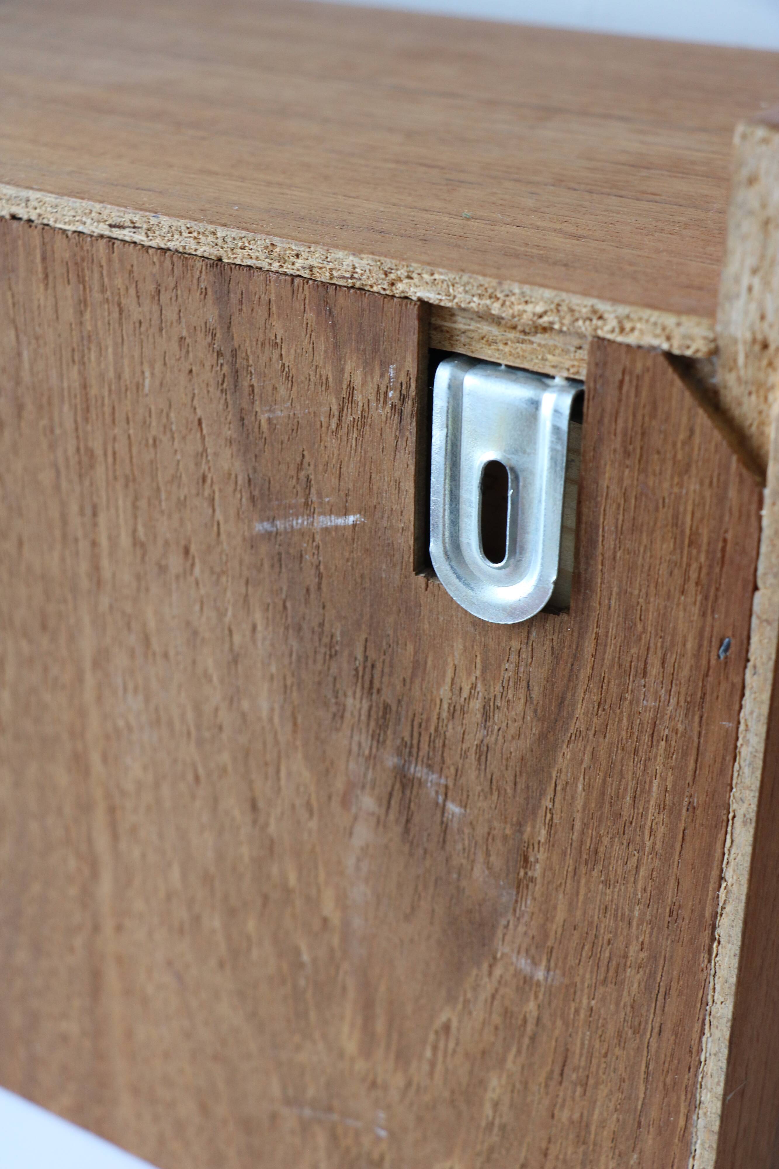 Wall console, Scandinavian entrance furniture, 1970