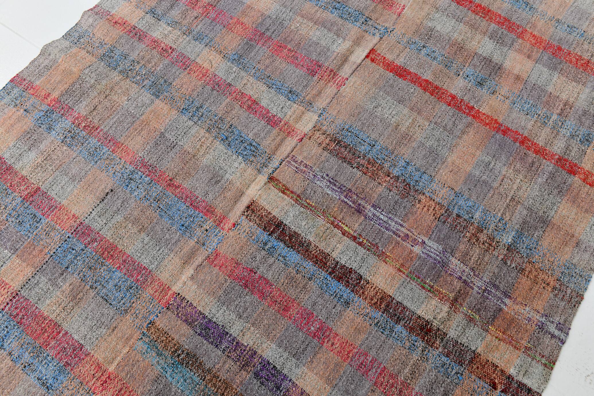 5x8 Shades Of Multicolor Handmade Kilim Rug, 160x258Cm