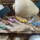 Set of 6 enameled stoneware fish knife rests