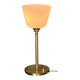 "Senator" lamp in brass and opaline.