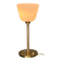 "Senator" lamp in brass and opaline.