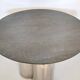 Postmodern Steel Dining Table with a Round Green Marble Top, Italy