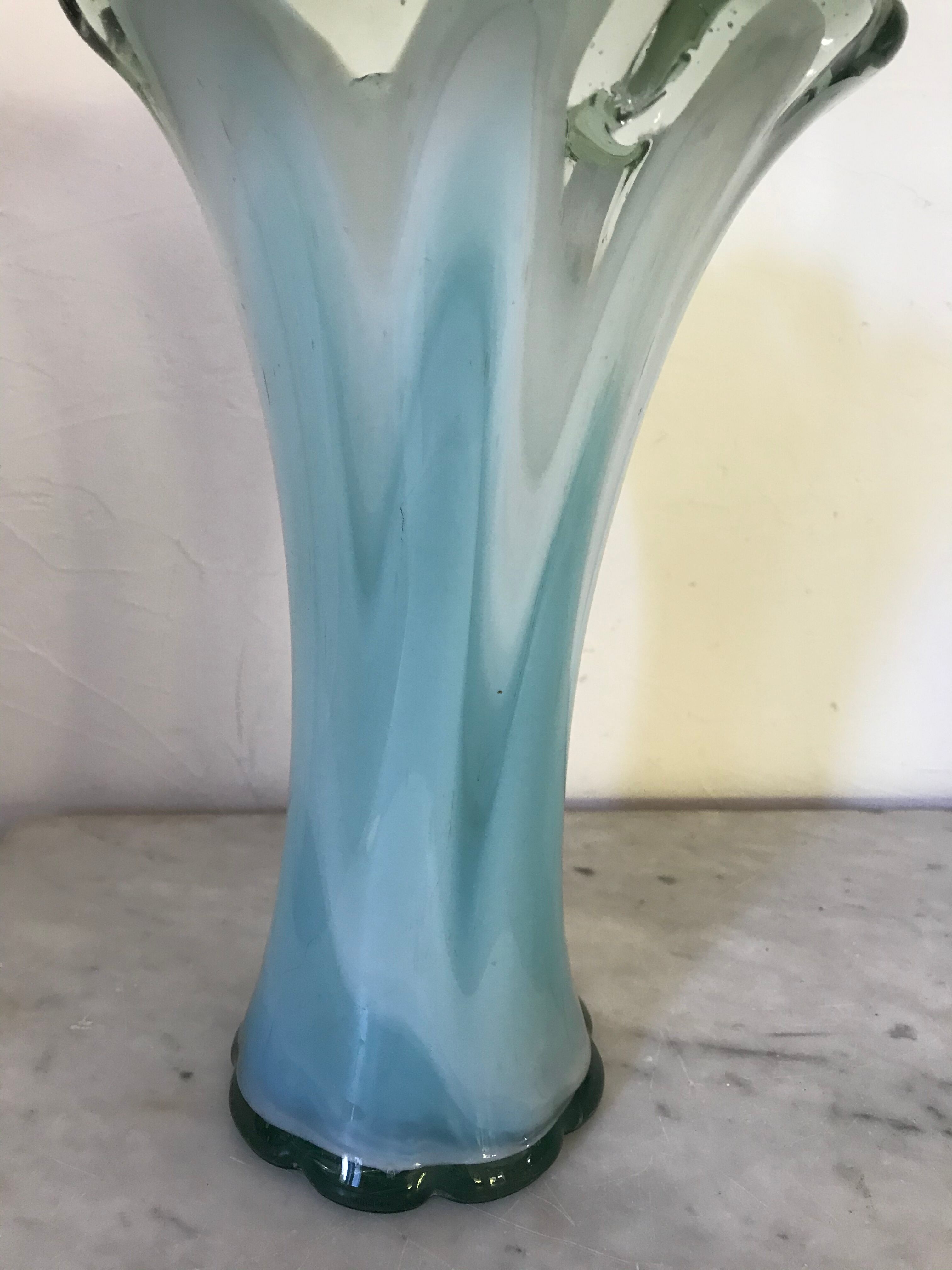Blown glass vase 27cm