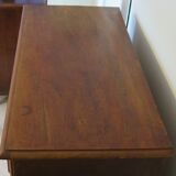 Bahut Buffet 1900 - Napoléon III - Placage noyer - 1 tiroir - 2 portes