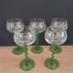 5 white wine glasses from Alsace from the 1970s
