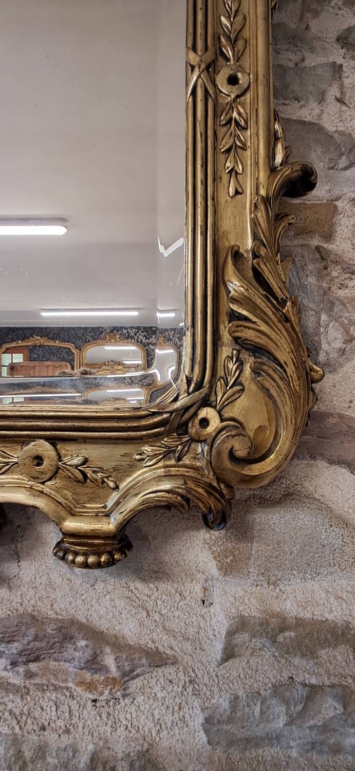 19th century mirror 85 x 62