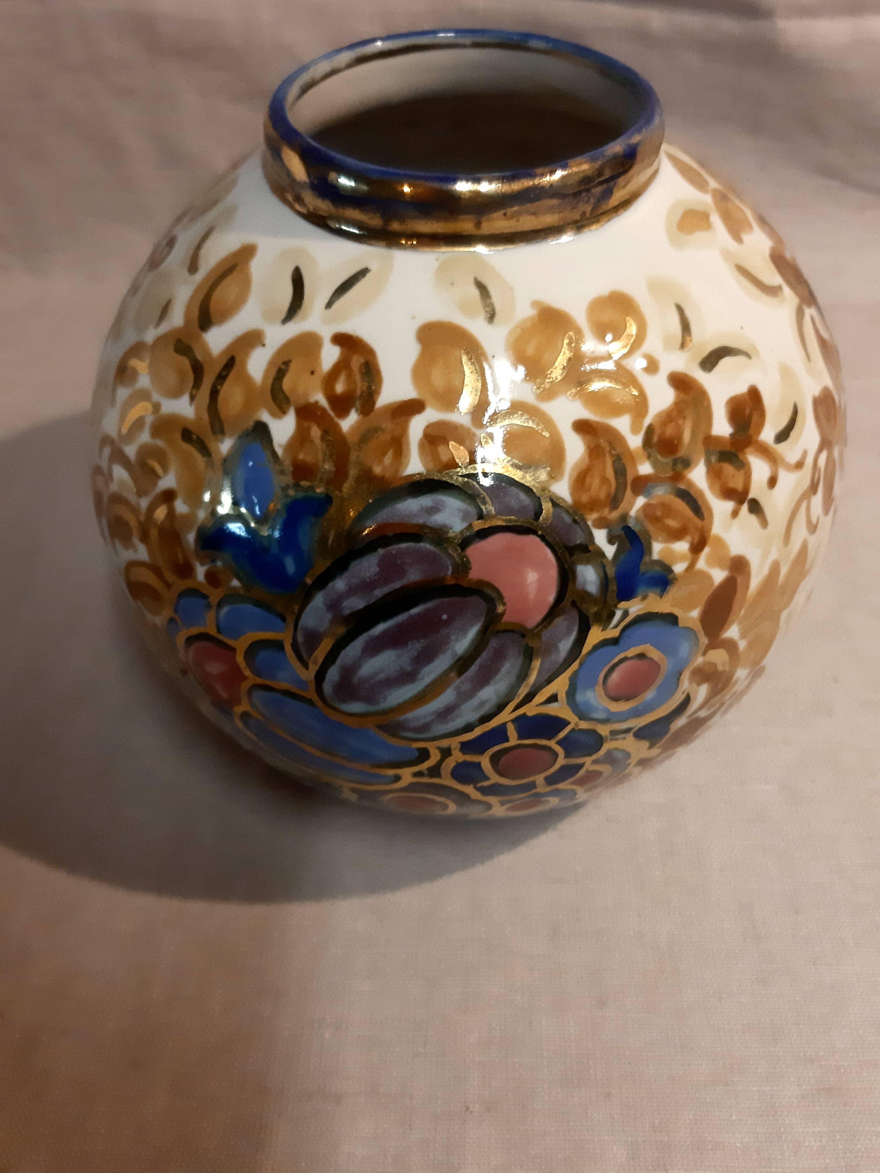 Ball vase Art Deco Alpho