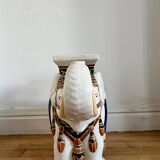 Vintage plant holder ceramic elephant