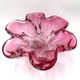 Pink bowl by J. Hospodka, Chribska Sklarna, Czechoslovakia, 1960s/70s.
