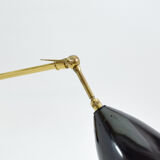 Large pair of vintage Italian wall light brass 1960 certified original edition, no copy