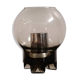 Table lamp with smoked glass by Sussmuth Leuchten 1970s