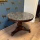 Antique gueridon table with marble top