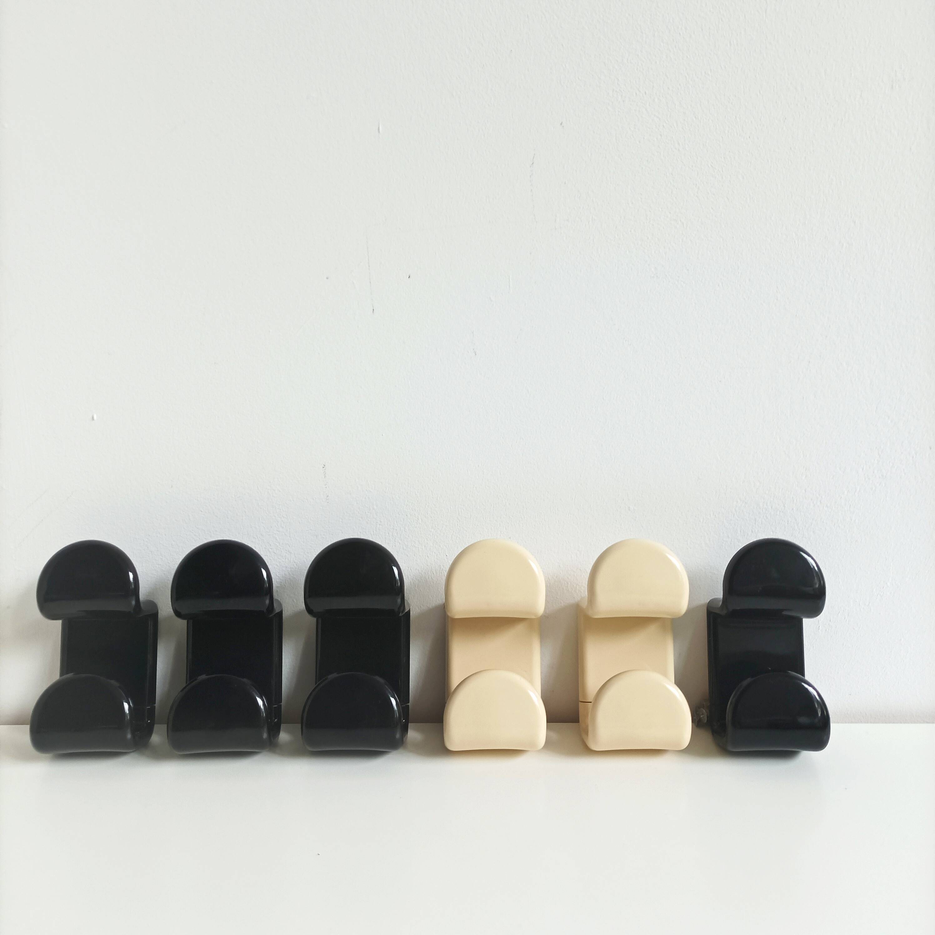 Patères design ambrogio rossari, gedy, italy 1970