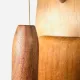 Floating Wall Lamp In Wood & Matt Opal Glass By Philips, The Netherlands, 1950S