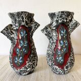 Paire de vases italiens augusto giulianelli 1950