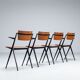 Wim Rietveld Pyramid dining chairs Ahrend de Cirkel The Netherlands 1960