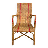 Antique rattan armchair 20-30s