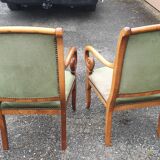 Pair of catering armchairs