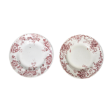 2 Flowery hollow plates