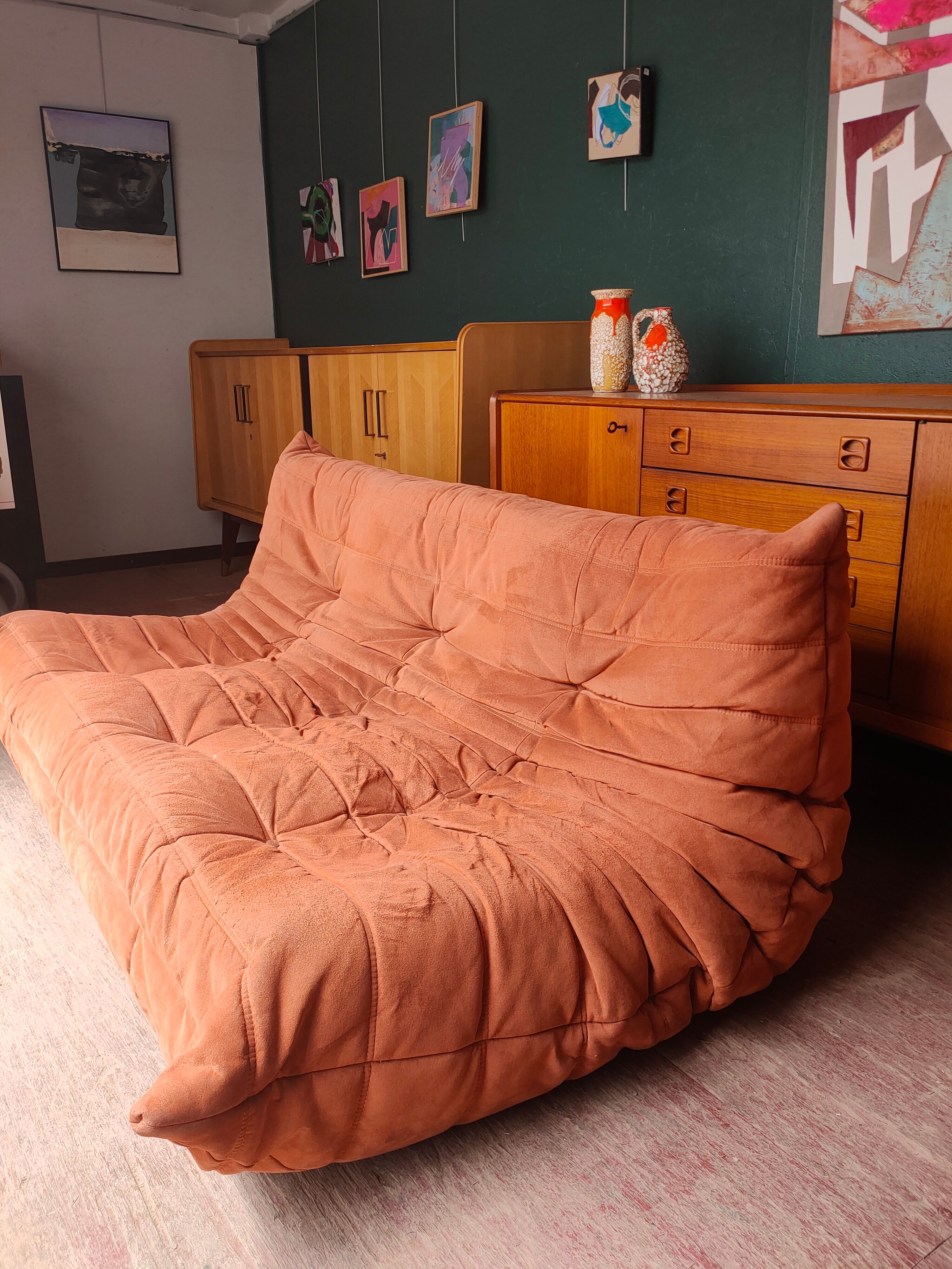 Togo sofa, alcantara, Michel Ducaroy